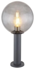 Επιδαπέδιο Φωτιστικό Κολώνα 1xΕ27 Ανθρακί 50cm IP44 Hedwig 31867 Globo Lighting-31867-Ανθρακί 31867