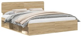 vidaXL Σκελετός Κρεβατιού Σονόμα 180 x 200 cm Στερεά ξυλεία πεύκου