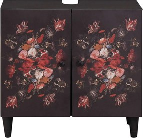 vidaXL Ντουλάπι νιπτήρα Πολύχρωμο 62 x 33 x 58 εκ. Στερεό ξύλο μάνγκο