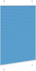 vidaXL Πλισέ περσίδα Μπλε 100x150 cm Πλάτος υφάσματος 99,4 cm