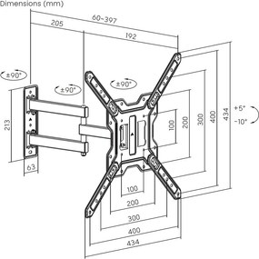 Βάση Τηλεόρασης Aisens WT65TSE-417 65"