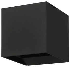 Απλίκα Φωτιστικό Τοίχου 2xLED 2,8W ΙΡ54 Up Down Calpino 3 Eglo-901064-Μαύρο 901064