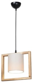 Φωτιστικό οροφής μονόφωτο Sereda Ε27 καφέ - cream 28x14x27 εκ. 28x14x27 εκ.