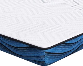 vidaXL Στρώμα επικάλυψης Λευκό 200 x 200 cm Ζακάρ ύφασμα