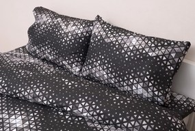 Σετ Παπλωματοθήκη Υπέρδιπλη 220x240 Κάρτερ Ανθρακί Viopros