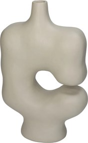 Βάζο ArteLibre Ακανόνιστο Ιβουάρ Polyresin 19x8.8x29.5cm