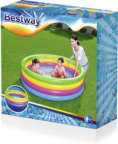 Παιδική πισίνα Shine Inline Ουράνιο Τόξο 157 x 46 cm