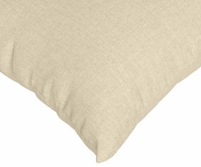 vidaXL Μαξιλάρι Καναπέ 2 pcs Κρεμ 80 x 80 cm ύφασμα