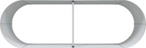 vidaXL Ανεβασμένο Κρεβάτι Καφέ 240 x 80 x 81 cm Ατσάλι