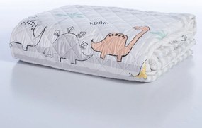 Κουβερλί Ημίδιπλο (180x240) 2 Όψεων Nef-Nef Homeware Dinosaur Art