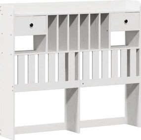 vidaXL Σκελετός Κρεβ. Χωρίς Στρώμα Λευκό 135x190 εκ Μασίφ Πεύκο