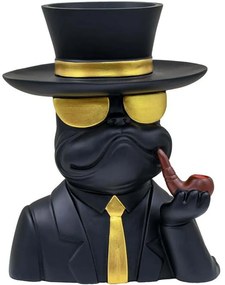 Διακοσμητική Φιγούρα Dog 374-225-494 20x11x28cm Black Πολυρεσίνη