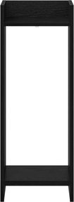 vidaXL Βάση φυτών Μαύρη Δρυς 30 x 30 x 80 cm Επεξεργασμένο Ξύλο