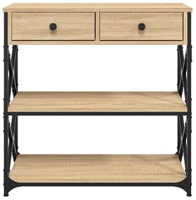 vidaXL Τραπέζι Κονσόλα Sonoma Δρυς 75 x 28 x 75 εκ. Επεξεργασμένο Ξύλο