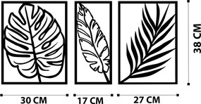 Διακοσμητικά Τοίχου (Σετ 3τμχ) A-G Leaf 279ENZ1133