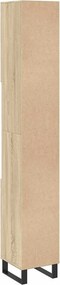 vidaXL Ντουλάπι Μπάνιου Sonoma Δρυς 30x30x190 εκ. Επεξεργασμένο Ξύλο