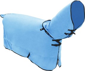 vidaXL Σαμάρι Ίππου Σκούρο Aqua Πολυεστέρας