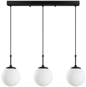 Φωτιστικό Οροφής - Ράγα Orbital 521SHN3488 87x20x120cm 3xE27 40W Black Opviq