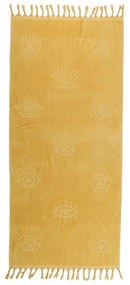Πετσέτα Θαλάσσης - Παρεό Eyes One Me Yellow Nef-Nef Beach 80x160cm 100% Cotton