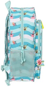 Σχολική Τσάντα Spongebob Stay positive Μπλε Λευκό (33 x 42 x 14 cm)