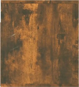 vidaXL Κομοδίνο Επιτοίχιο Καπνιστή Δρυς 50x36x40 εκ.