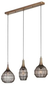 Φωτιστικό Οροφής - Ράγα Soraya 365400304 86x26x150cm 3xE27 10W Bronze Trio Lighting