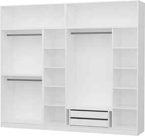 Εξαφυλλη Ντουλαπα Λευκο KALEO 52x270x255