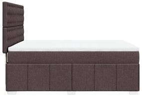 ΚΡΕΒΑΤΙ BOXSPRING ΜΕ ΣΤΡΩΜΑ ΣΚΟΥΡΟ ΚΑΦΕ 140X200 ΕΚ ΥΦΑΣΜΑΤΙΝΟ 3294008