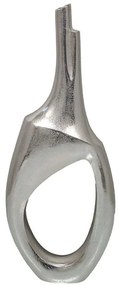 Βάζο Calan 032504 23x8x59cm Silver Αλουμίνιο