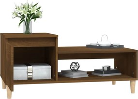 vidaXL Τραπεζάκι Σαλονιού Καφέ Δρυς 100x50x45 εκ. Επεξεργασμ. Ξύλο