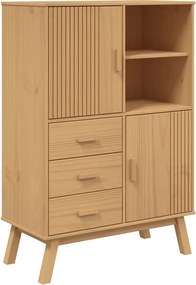 vidaXL Ντουλάπι OLDEN 85 x 43 x 125 εκ. από Μασίφ Ξύλο Πεύκου