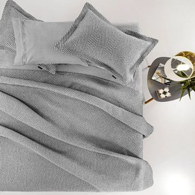 Κουβέρτα Vigo Anthracite Guy Laroche Μονό 160x260cm Βαμβάκι-Πολυέστερ