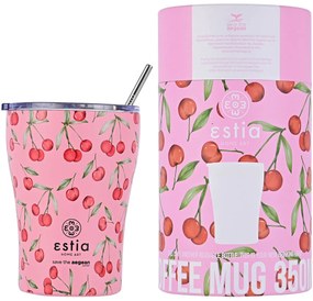 Ποτήρι Θερμός 350ml Estia Save The Aegean Cherry Rose 01-16876