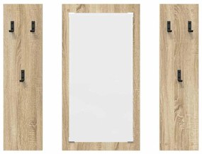 vidaXL Τοίχου Κρεμάστρα Επιτοίχιο Sonoma Δρυς 96 x 1.5 x 90 εκ