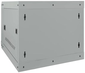 vidaXL Ντουλάπα δικτύου με αποθήκευση Γκρι 53 x 60 x 45 εκ Ατσάλι