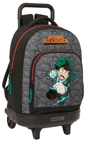 Σχολική Τσάντα με Ρόδες My Hero Academia Μαύρο 33 x 45 x 22 cm