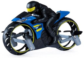 Land Air Motorcycle Aircraft 360° Τηλεκατευθυνόμενη Μοτοσυκλέτα Stunt Blue