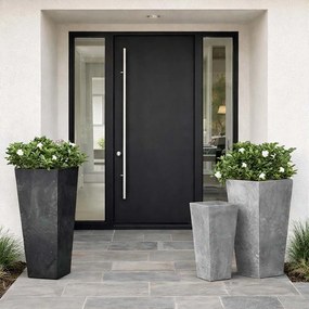 Γλάστρα - κασπώ Urbi beton effect γκρι Y55x29,5x29,5εκ.