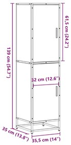 HIGHBOARD ΚΑΦΕ ΔΡΥΣ ΚΑΤΑΣΚΕΥΑΣΜΕΝΟ ΞΥΛΟ ΚΑΙ ΜΕΤΑΛΛΟ 849058