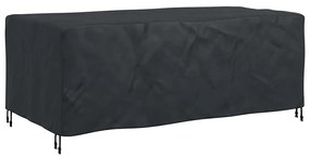 vidaXL Κάλυμμα επίπλων εξωτερικού χώρου Μαύρο 200 x 110 x 70 εκ. 210D