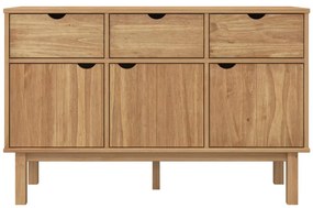 vidaXL Ντουλάπι OTTA 114 x 43 x 73,5 εκ. από Μασίφ Ξύλο Πεύκου