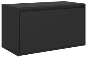 Έπιπλο Χολ / Εισόδου Μαύρο 80 x 40 x 45 εκ. από Μοριοσανίδα - Μαύρο