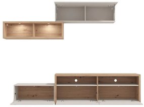 Σύνθεση σαλονιού AUREL Artisan oak - Cashmere 238x42x161εκ. 238x42x161 εκ.