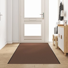 vidaXL Πατάκι Πόρτας Ορθογώνιο Καφέ 120x350 εκ.