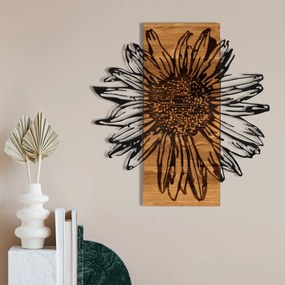 Decorative Wooden Wall Accessory Daisy Black
Walnut