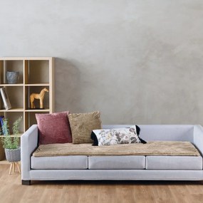 Futon Sergio 26 Beige Kentia Διθέσιο 75x160cm Πολυέστερ