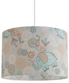 Παιδικό φωτιστικό οροφής VEIS Elephants Grey