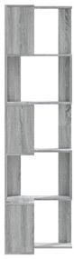 vidaXL Βιβλιοθήκη Γωνιακή 5 Επ. Γκρι Sonoma 50x50x179 εκ Επεξ. Ξύλο