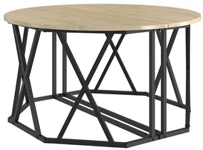 vidaXL Τραπεζάκι σαλονιού Sonoma Δρυς 80 x 80 x 42 cm