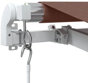 vidaXL Τέντα Πτυσσόμενη Χειροκίνητη Καφέ 600x300 εκ.